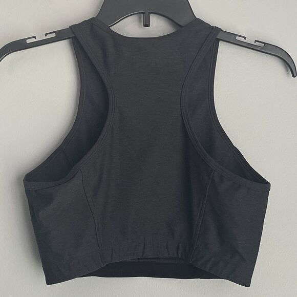 Outdoor Voices Athena Crop Racerback Top Women's Size M Charcoal Gym Athleisure - Picture 7 of 11